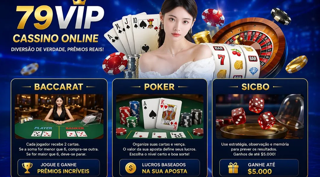 Casino online desenvolve diversidade de jogos na 79VIP