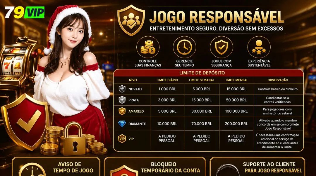 Ferramentas para ajudar os membros a jogar de Jogo Responsável