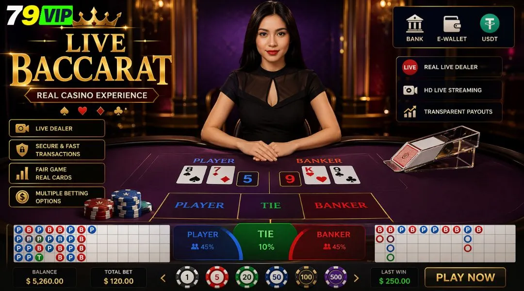 Descubra o Jogo Baccarat ao Vivo